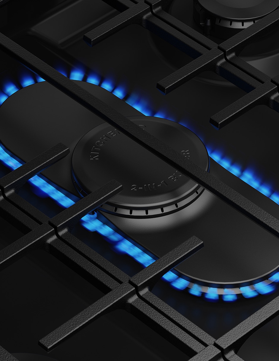 Estufa a Gas natural/LP 75.95 cm KSGS530SPS de 5 quemadores