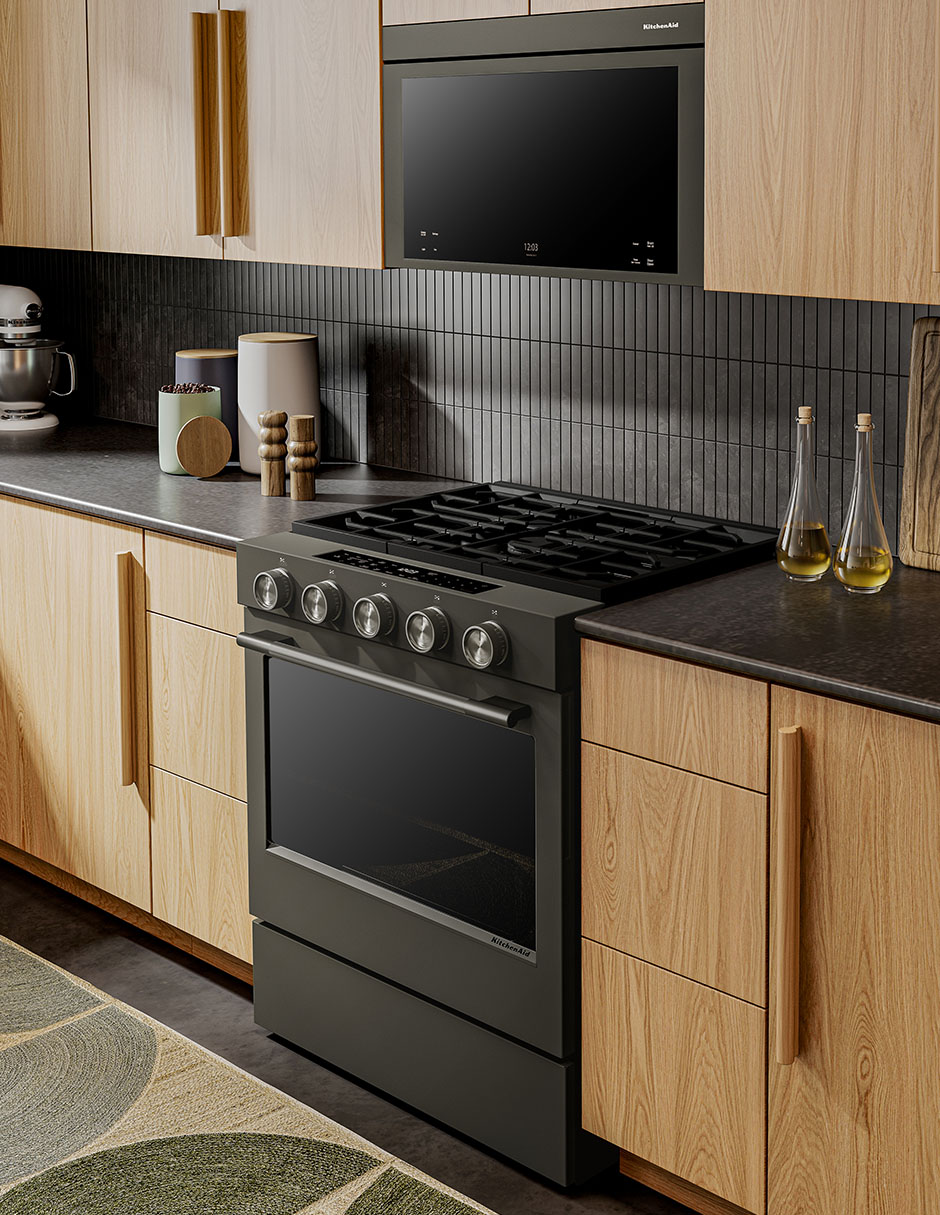 Estufa a gas natural/LP 75.95 cm ksgs530sbe de 5 quemadores 6