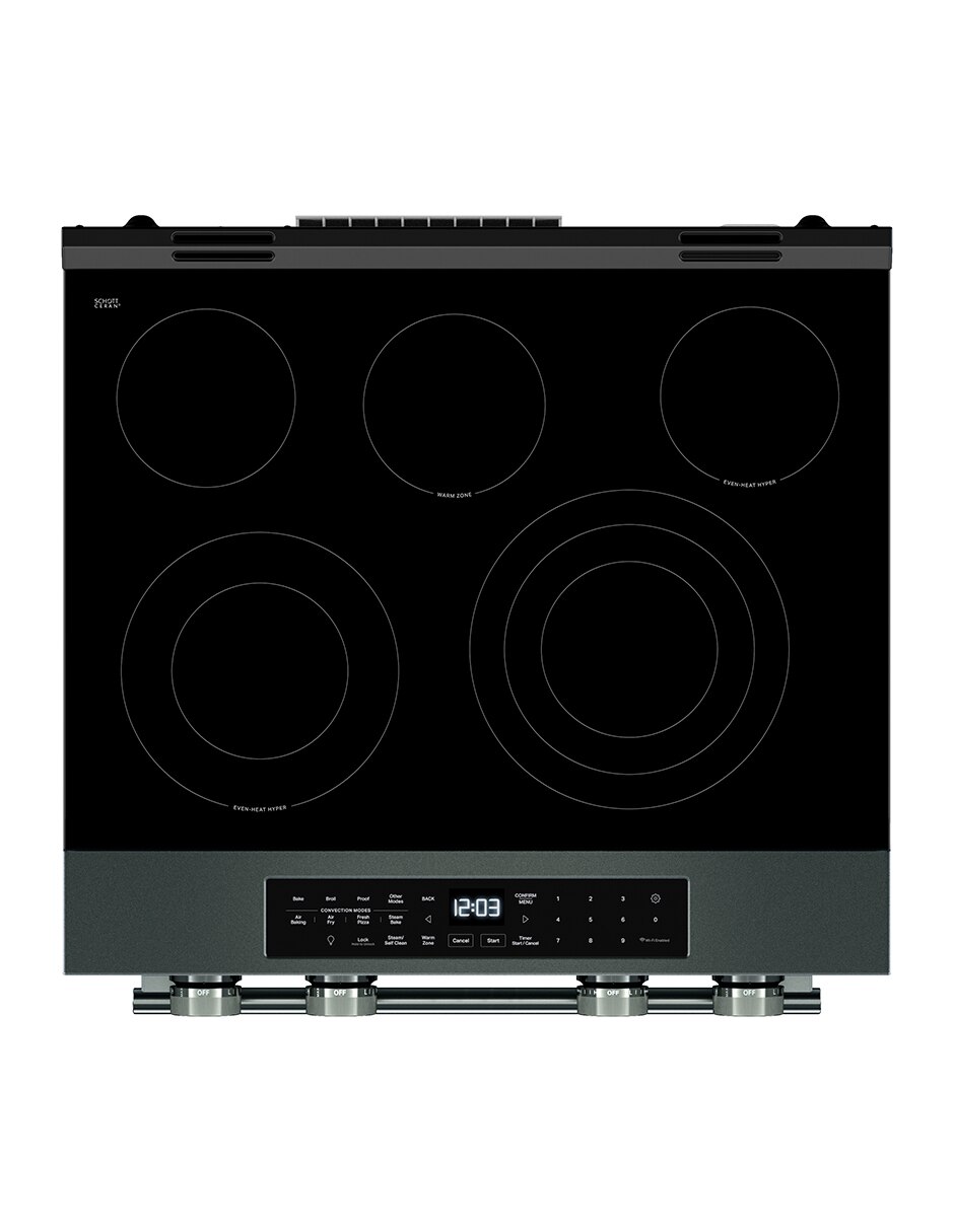 Estufa eléctrica 76 cm KSES530SJP de 5 quemadores 5