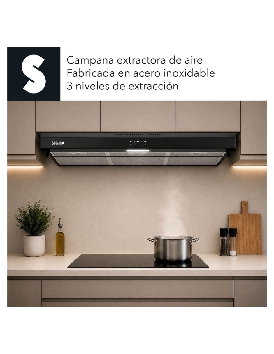 Campana de pared campana extractora de acero inoxidable 5