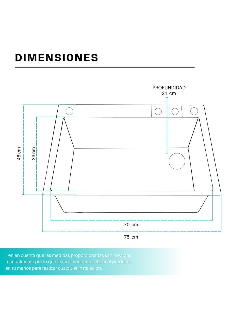 Fregadero de acero inoxidable con escurridor Tarja dorada 6