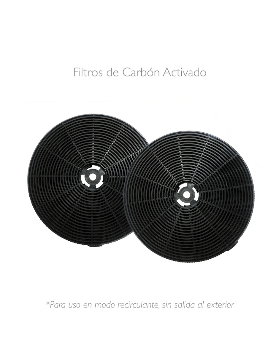 Campana plana cb100x 60 de acero inoxidable 5