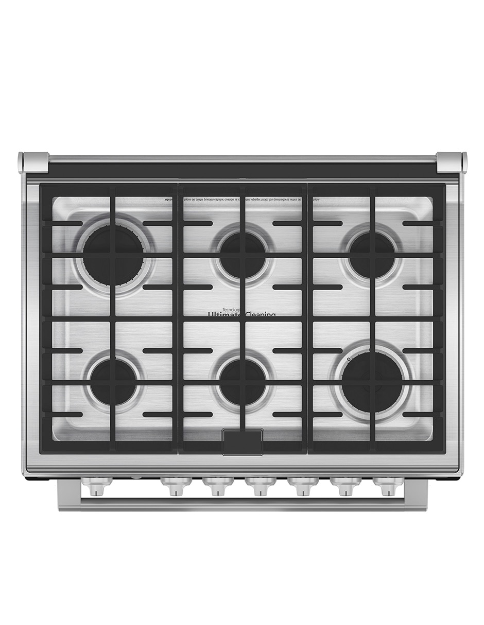 Combo estufa empotrable a Gas LP 79.2 cm XOC80790CMP80BSS de 6 quemadores 13