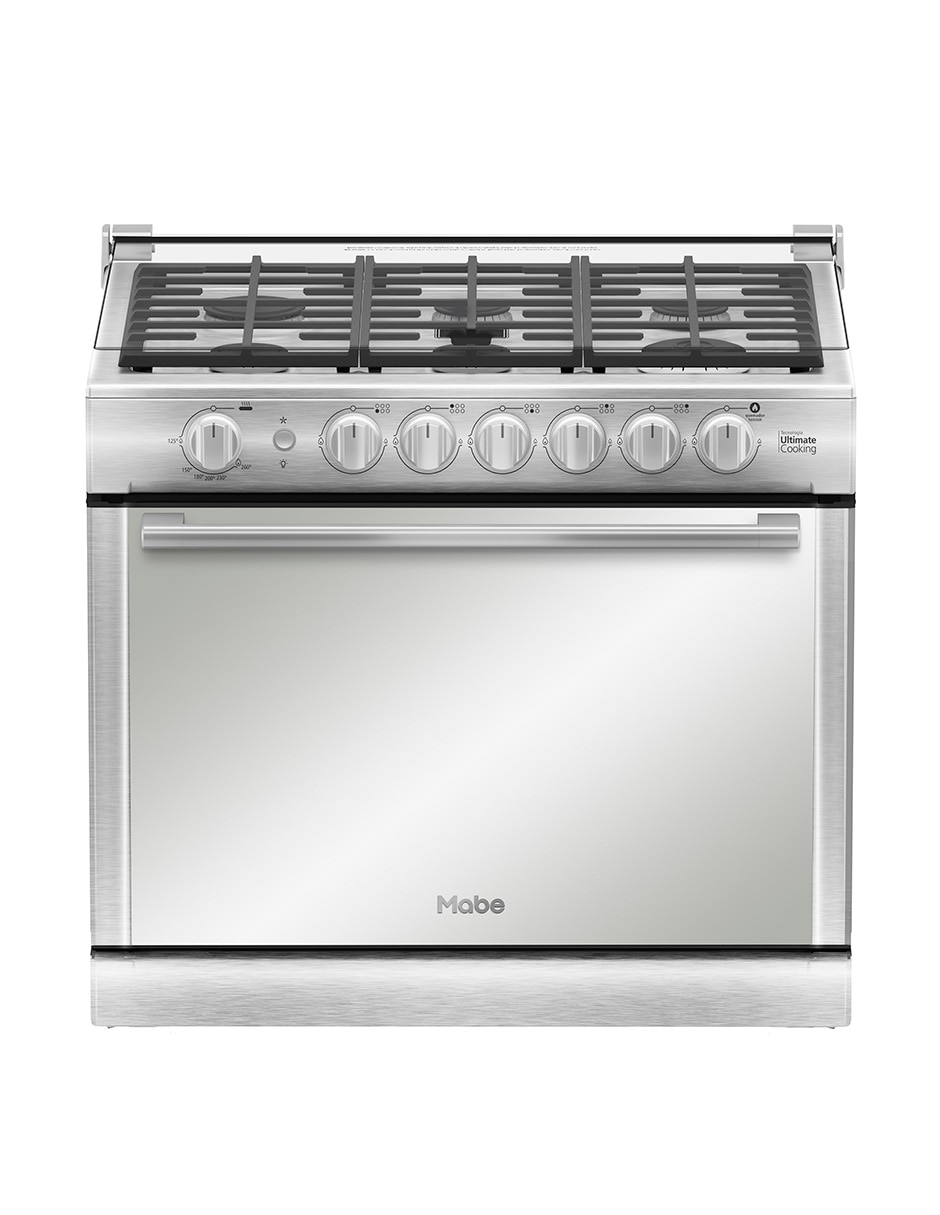 Combo estufa empotrable a Gas LP 79.2 cm XOC80790CMP80BSS de 6 quemadores