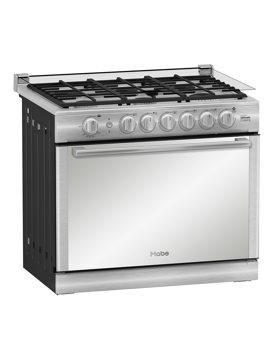Combo estufa empotrable a Gas LP 79.2 cm XOC80790CMP80BSS de 6 quemadores