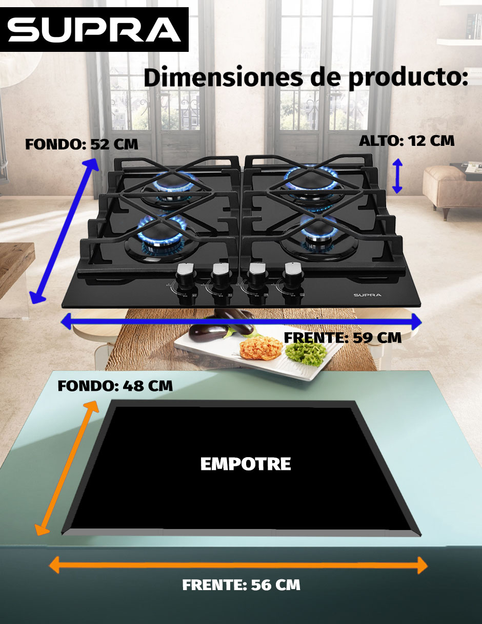 Parrilla a empotrable 3